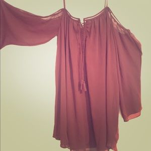 Short Red Flowy Dress